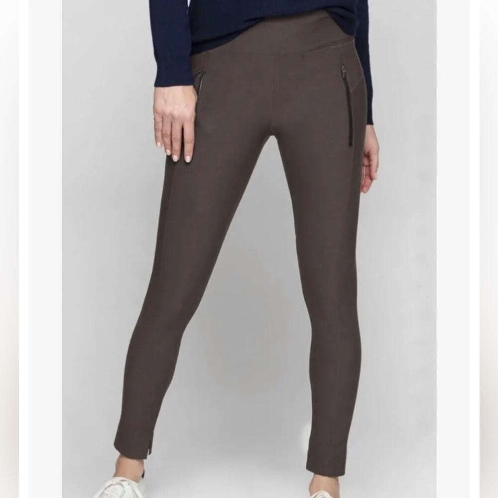Athleta Mauve Brown Stellar Skinny High Waisted Ankle Pants Size XS